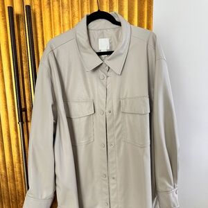 Zara Leather Jacket/Shirt